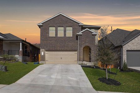 New construction Single-Family house 8214 Purple Aster Pass, Lago Vista, TX 78645 Windyhill- photo 0