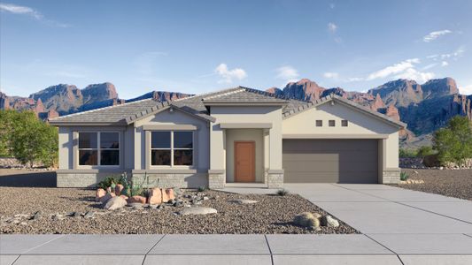 New construction Single-Family house 1153 W Descanso Canyon Drive, Casa Grande, AZ 85122 Dean- photo 0