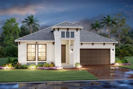 New construction Single-Family house 3718 Wild Blossom Place, Parrish, FL 34219 Spinnaker- photo 0