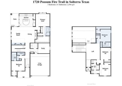 New construction Single-Family house 1720 Possum Fire Trail, Mesquite, TX 75181 Botero Plan- photo 1 1