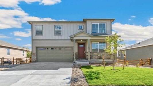 New construction Single-Family house 13611 Topaz Place, Mead, CO 80504 HOLCOMBE- photo 0