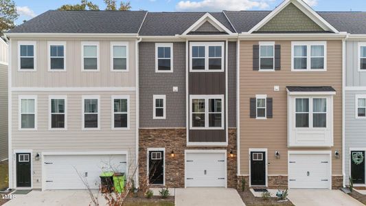 New construction Townhouse house 833 Parc Townes Drive, Wendell, NC 27591 Linville- photo 0