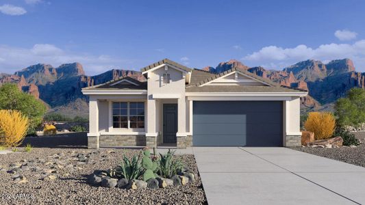 New construction Single-Family house 35982 W San Alvarez Avenue, Maricopa, AZ 85138 The Mockingbird - photo 0