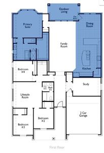 New construction Single-Family house 508 Lavender Drive, Van Alstyne, TX 75495 Fairhall Plan- photo 1 1