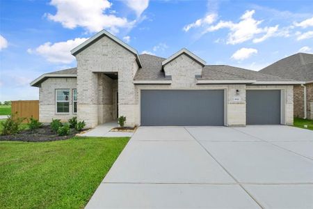 New construction Single-Family house 1822 Homewood Point Lane, Rosharon, TX 77583 The Acadia B with 3-Car Garage- photo 0