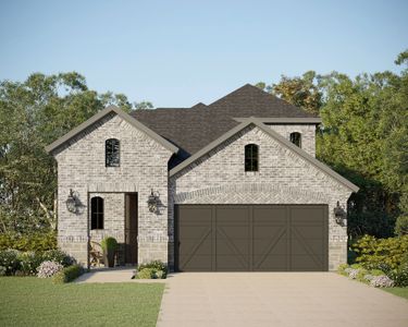 Plan 1476 Elevation A with Stone