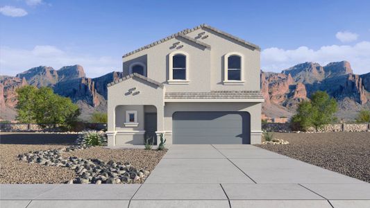 New construction Single-Family house Fuji, 28223 North Ice Cavern Lane, San Tan Valley, AZ 85143 - photo