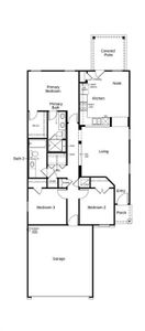 This floor plan features 3 bedrooms, 2 full baths, and over 1,200 square feet of living space.