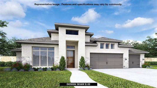 New construction Single-Family house 7402 Laurel Bloom Lane, Katy, TX 77493 Design 3634W- photo 0 0