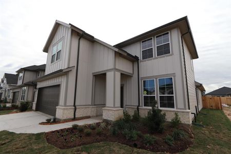 New construction Single-Family house 21627 Redwood Bluff Trail, Cypress, TX 77433 Pedernales- photo 1 1