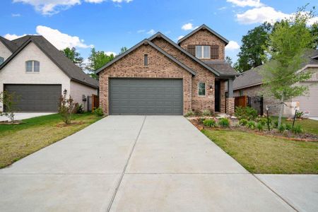 New construction Single-Family house 7844 Axis Ridge Drive, Magnolia, TX 77354 Ellington- photo 0 0