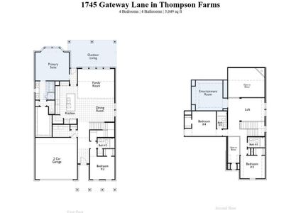 New construction Single-Family house 1745 Gateway Lane, Van Alstyne, TX 75495 Redford Plan- photo