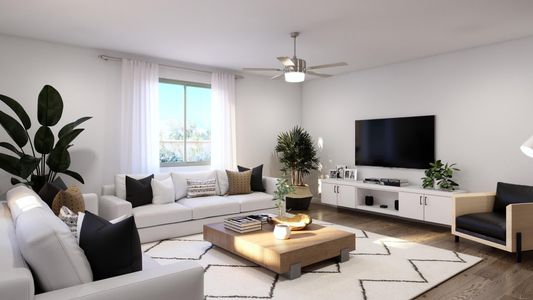 Great Room | Prescott | Wildera – Valley Series | New Homes in San Tan Valley, AZ | Landsea Homes