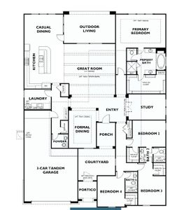 New construction Single-Family house 2414 Myrtle Manor Ln, Katy, TX 77493 Plan 6020 Exterior C- photo 1 1