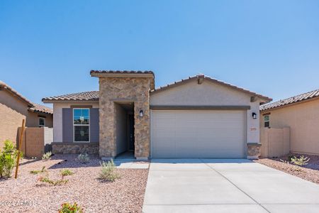 New construction Single-Family house 21571 West Papago Street, Buckeye, AZ 85326 Castillo Series - Larkspur- photo 0