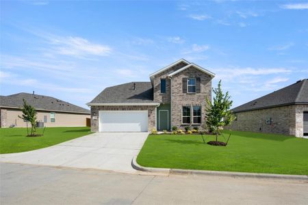 New construction Single-Family house 8208 Manx Point, Godley, TX 76044 Teak II H- photo 0