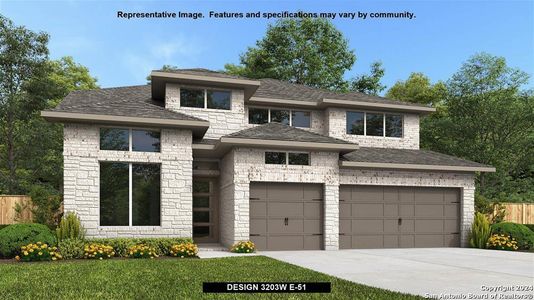 New construction Single-Family house 236 Paint Creek, Boerne, TX 78006 Design 3203W- photo 0 0