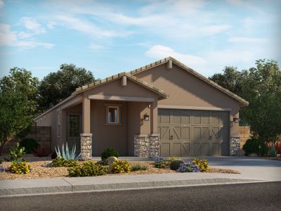 New construction Single-Family house 21770 N Lynn Street, Maricopa, AZ 85138 Olive- photo 0
