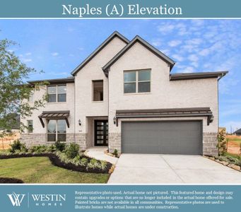 New construction Single-Family house 4026 Martin Ridge Drive, Manvel, TX 77578 The Naples- photo 0