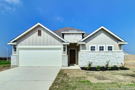 New construction Single-Family house 3543 Twin Dish Way, New Braunfels, TX 78130 Landmark Series - Blanton- photo 0 0