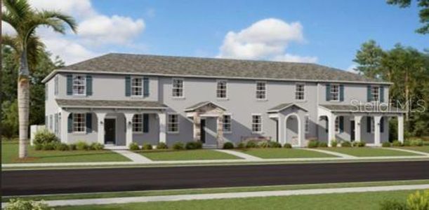 New construction Townhouse house 2580 Play Hard Alley, Kissimmee, FL 34744 Landcaster- photo 0