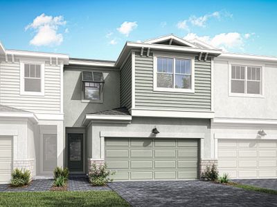 New construction Townhouse house 3558 Nw Solange Ct, Jensen Beach, FL 34957 Aqua- photo 0