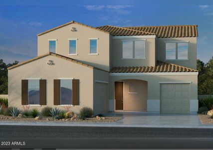 New construction Single-Family house 3836 E Cape Marigold Lane, San Tan Valley, AZ 85140 Kingston- photo 0