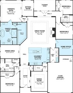 The Margaret floor plan by K. Hovnanian Homes. 1st Floor shown. *Prices, plans, dimensions, features, specifications, materials, and availability of homes or communities are subject to change without notice or obligation.