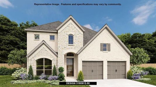 New construction Single-Family house 9906 Chapman Trail, Iowa Colony, TX 77578 Design 3190W- photo 0 0