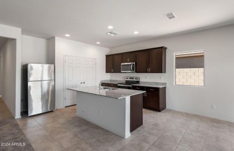 New construction Single-Family house 24576 W Verlea Drive, Buckeye, AZ 85326 Bluebell- photo