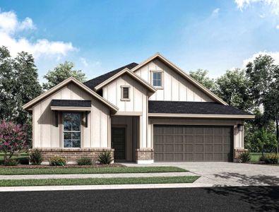 New construction Single-Family house 7410 Bristlegrass Colony Court, Cypress, TX 77433 Caprock- photo 0 0