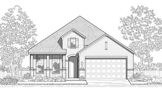 New construction Single-Family house 345 Hulda Trl, New Braunfels, TX 78130 Amberley Plan- photo 1 1