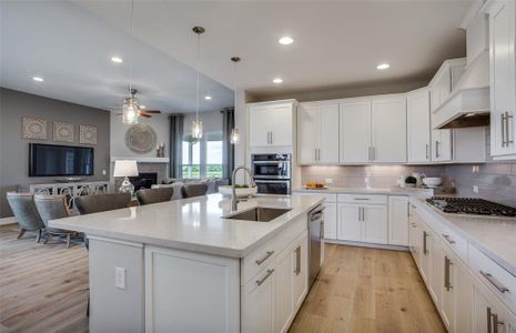 Open kitchen layout perfect for entertaining and creating a connected home environment  *Photos of furnished model. Not actual home. Representative of floor plan. Some options and features may vary