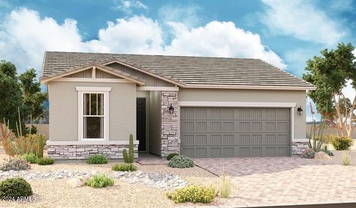 New construction Single-Family house 40115 W Elm Drive, Maricopa, AZ 85138 Larimar- photo 0