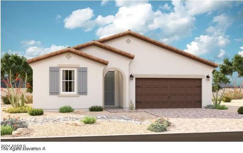 New construction Single-Family house 40503 W Wade Drive, Maricopa, AZ 85138 Agate- photo 0