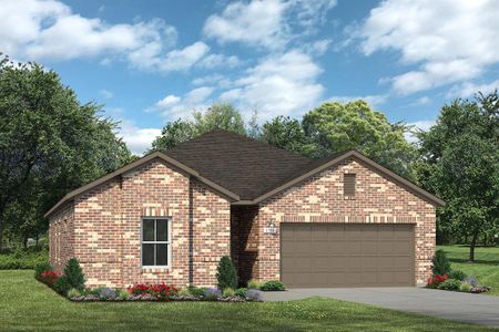 New construction Single-Family house 2444 Ambling Trail, Georgetown, TX 78628 Oaks 1754- photo 1 1