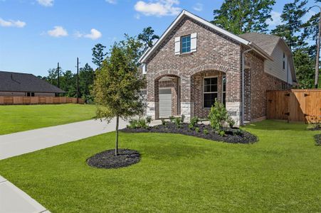 New construction Single-Family house 1349 Lakeside Creek Road, Magnolia, TX 77354 The Thornleigh- photo 0