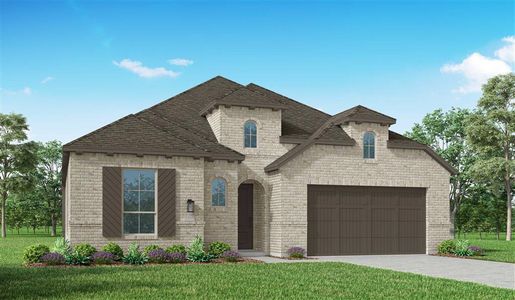 New construction Single-Family house 5806 Silver Perch Lane, Manvel, TX 77578 Brentwood Plan- photo 0