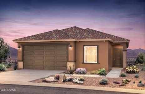 New construction Single-Family house 5037 S 251St Drive, Buckeye, AZ 85326 Marigold- photo 0