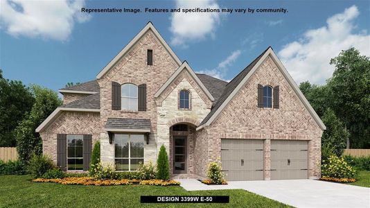 New construction Single-Family house Design 3399W, 405 Coyote Creek Way, Kyle, TX 78640 - photo