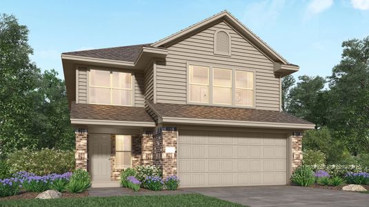 New construction Single-Family house 22514 Serviceberry Branch Ct, New Caney, TX 77357 Linden II- photo 0 0