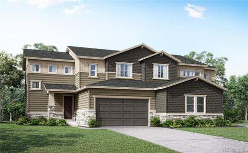 New construction Duplex house 6858 Oak Canyon Circle, Castle Pines, CO 80134 - photo 0