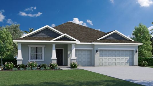 New construction Single-Family house 4446 Kelsey Lane, Micco, FL 32976 Sanibel 3 Car- photo 0