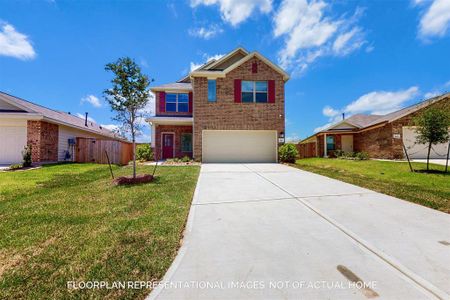 New construction Single-Family house 236 River Grove Court, Willis, TX 77378 Larkspur - Smart Series- photo 0