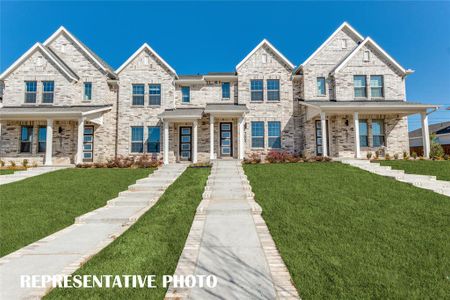 New construction Townhouse house 1069 Carnation Drive, Crowley, TX 76036 Bella - Old world- photo 0