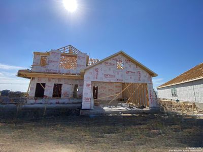 New construction Single-Family house 1421 Alleyton Court, Seguin, TX 78155 Jordan Homeplan- photo 1 1