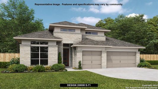New construction Single-Family house 158 Lukas Cove, San Antonio, TX 78253 Design 2895W- photo 0