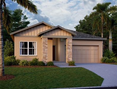 New construction Single-Family house 1352 Sterling Pointe Drive, Deltona, FL 32725 Hawkins Homeplan- photo 0 0