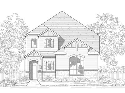 New construction Single-Family house 1024 Almond Blossom Circle, Crowley, TX 76036 London Plan- photo 0