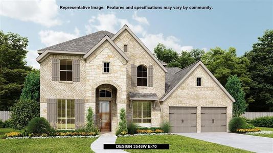 New construction Single-Family house 5506 Rocky Banks Way, Fulshear, TX 77441 Design 3546W- photo 0